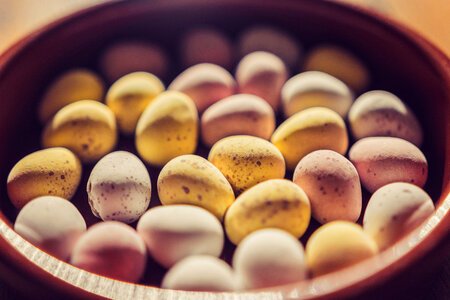 Bowl of Easter Eggs photo