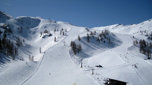 Alpine skiing wintry photo