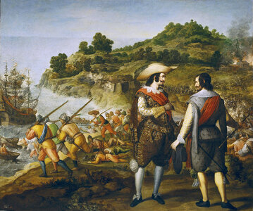 Captain Juan de Amezquita's victory over Enrico's defeat in San Juan, Puerto Rico