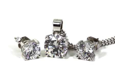 Silver diamond accessories photo