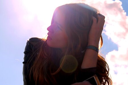 Beautiful pretty girl woman