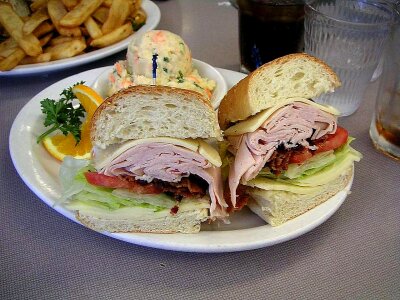 Food salad sandwich
