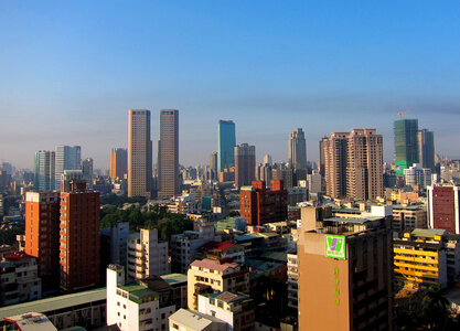 Skyline of Taichung in Taiwan photo