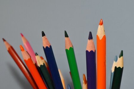 Colors crayons drawing