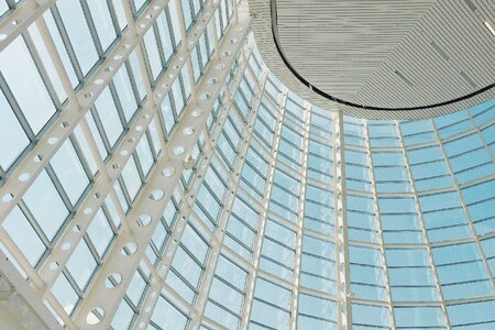 Modern glass structure