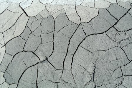 Earth clay ground cracked