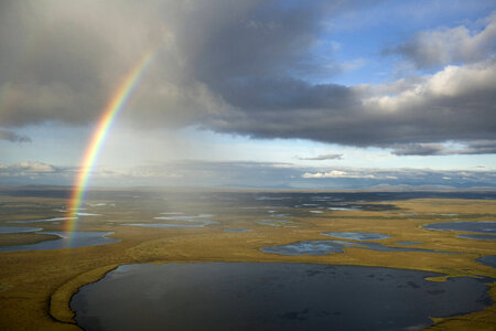 Rainbow over the landscape