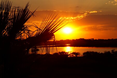 Landscape afterglow thamakalane river