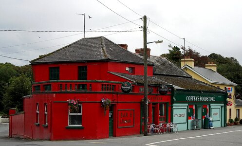 Building old town scenery photo