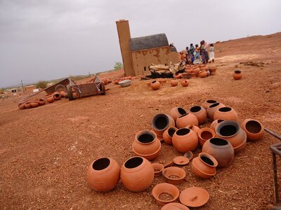 Burkina faso pottery sahel photo