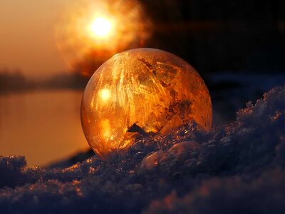 Backlight beautiful photo crystal