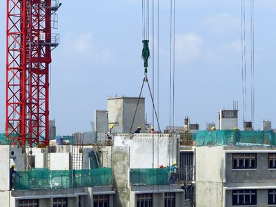 Building construction helmet architecture photo