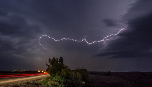 Storm thunder night photo