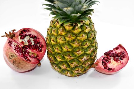Fruit pomegranate pineapple photo