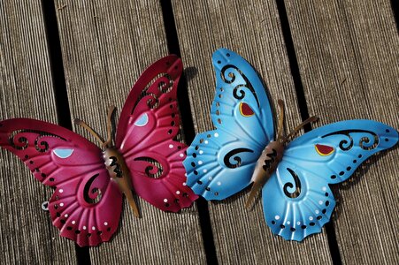 Colorful metal decoration