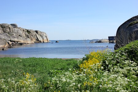 The nature of the mountain coast photo