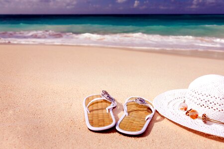 Beach beautiful photo hat photo