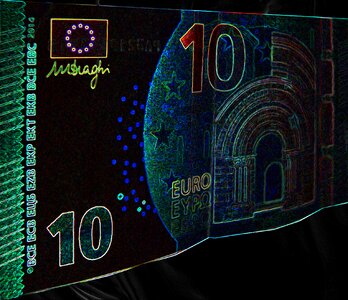 Euro dollar bill currency photo