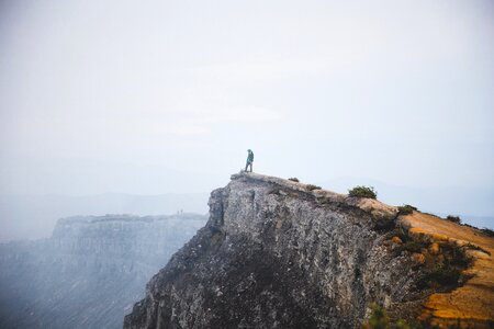 Adventurer On Cliff photo