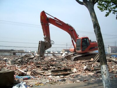 Demolish rubble site photo