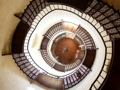 Staircase spiral down photo