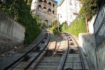 railroad in Bergamo, Italy