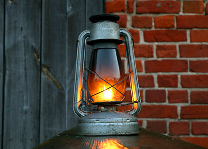 Bright Glowing Lantern photo