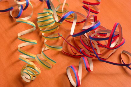 Paper snakes ringed carnival photo