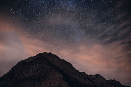 Mountain Night Stars photo