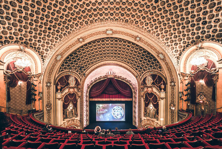 Interior Ceiling and Stage from the Balcony, State Theatre, Sdney photo