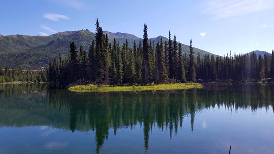 Island lakeside wilderness photo