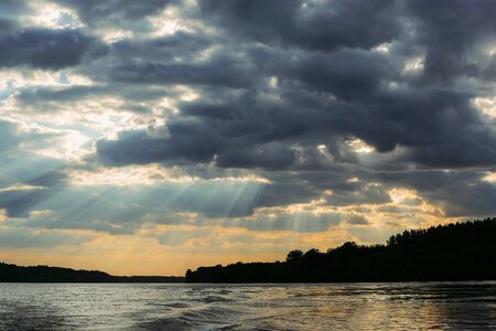 Bad Weather dramatic river photo