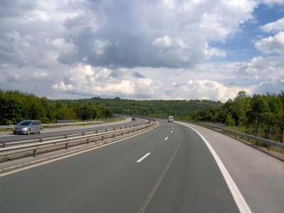 Trakia motorway in Bulgaria