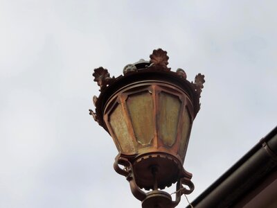 Cast Iron lantern lamp photo