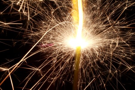 Celebrate july 4th sparkler photo