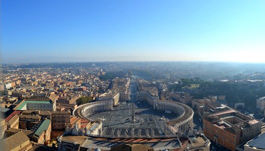 Italy rome view from st peter's basilica photo