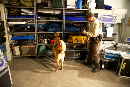 Law enforcement with K-9-10