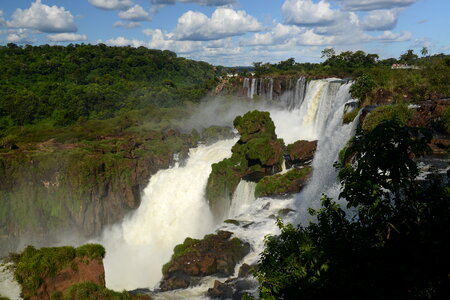 Amazing waterfalls at Iguazu Falls