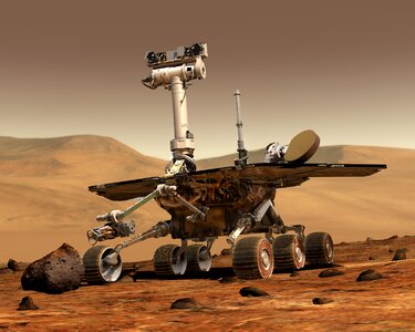 Robot martian surface research photo