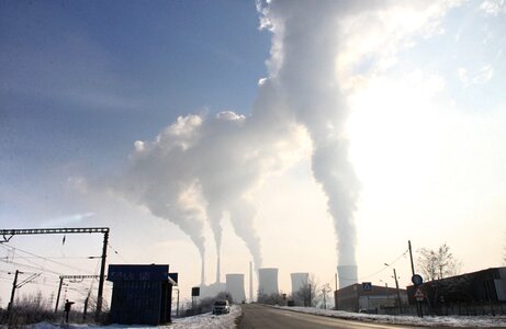 Emissions industries steam photo