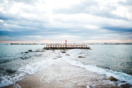 Ocean Under Cloudy Sky photo