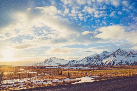 Cloud dawn landscape