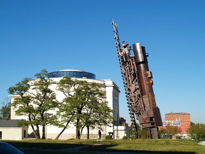 Monument locomotive building