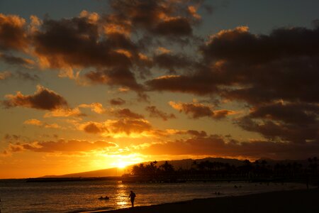 Waikiki beach oahu hawaii photo