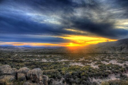 Landscape scenic dusk