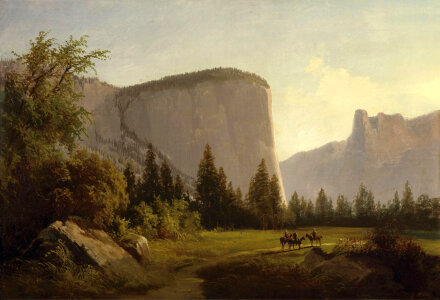 El Capitan painting at Yosemite National Park, California photo