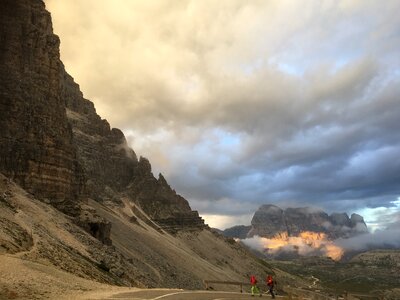 Dolomites landscape, Giau Pass, Italy