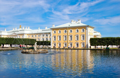 Building Across the Water in Saint Petersburg, Russia