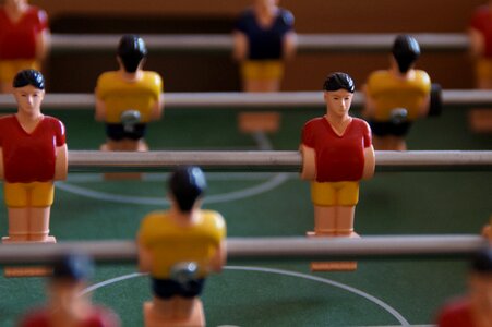 Males football player play
