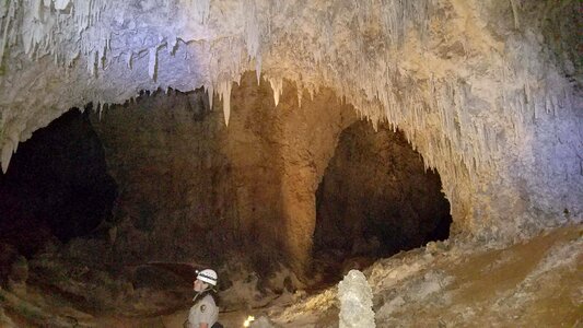 Cave exploration geology photo